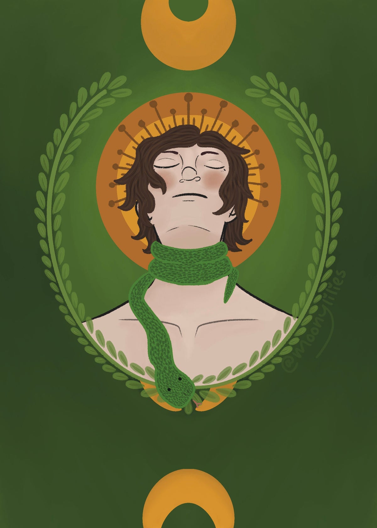 Snake Boy | Original Art Print 5x7