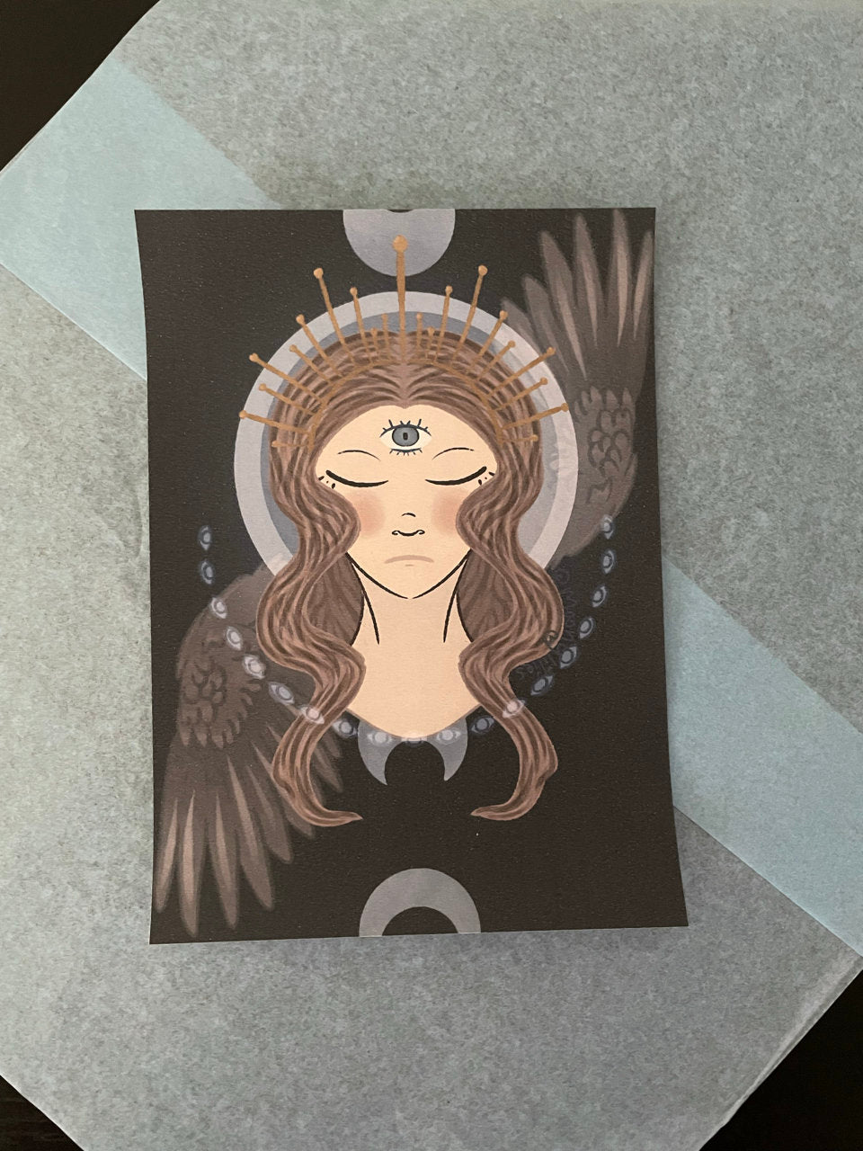 Once in a Blue Moon | Sticker | Original Art Print 5x7