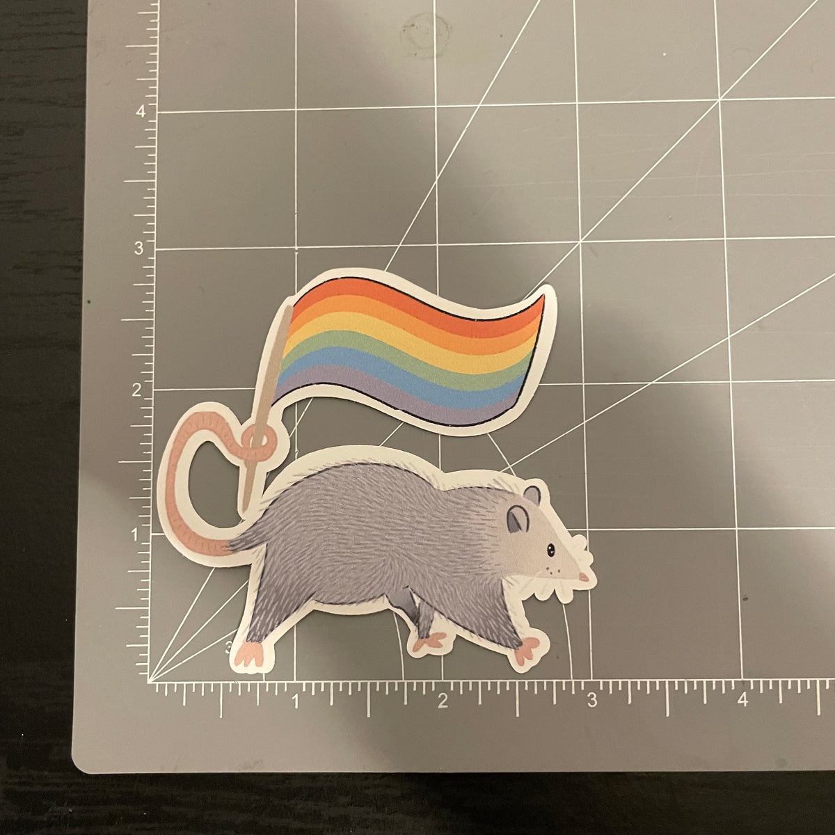 Pride Opossum Vinyl Stickers